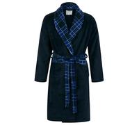 Tokyo Laundry Men’s Soft Fleece Plaid Check Trim Dressing Gown