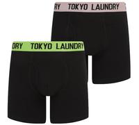 Tokyo Laundry Men's (2 Pack) Long Length Stretch Cotton Boxer Shorts Set
