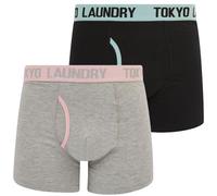 Tokyo Laundry Men's Abbots 2 Pack Boxer Shorts