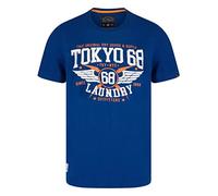 Tokyo Laundry Men's 'Boxed' Vintage Retro Motif Cotton Rich Jersey Crew Neck T-Shirt