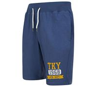Tokyo Laundry Men's Caller Brushback Fleece Jogger Shorts - Vintage Indigo - S
