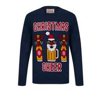 Tokyo Laundry Men's Christmas Cheer Novelty Knitted Crew Neck Christmas Jumper