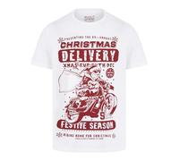 Tokyo Laundry Men's 'Christmas Delivery' Funny Novelty Printed Christmas T-Shirt