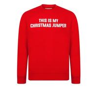 Tokyo Laundry Men's Christmas Jumper Novelty Slogan Crew Neck Brushback Fleece Pullover Sweater