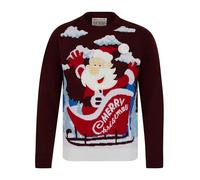 Tokyo Laundry Men's Christmas Santa Novelty Knitted Crew Neck Christmas Jumper