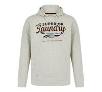 Tokyo Laundry Men's Clarence Retro Graphic Print Brushback Fleece Pullover Hooded Top