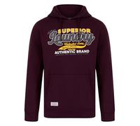 Tokyo Laundry Men's Clarence Retro Graphic Print Brushback Fleece Pullover Hooded Top