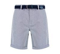 Tokyo Laundry Men's Cotton Chino Shorts with Woven Belt