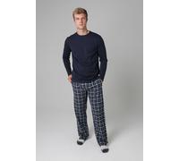 Tokyo Laundry Men's Cotton Long Sleeve Pyjama Set in Dark Navy | Size: 2XL Tokyo Laundry Dark Navy 2XL