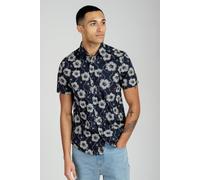 Tokyo Laundry Mens Pua Kala AOP Short Sleeve Shirt Navy L