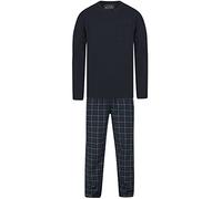 Tokyo Laundry Men's Eaton 2pc Long Sleeve Cotton Pyjama Set - Sky Captain Navy - XL