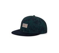 Tokyo Laundry Men's Elvegata Palm Print Cotton Baseball Cap with Faux Suede Peak