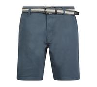 Tokyo Laundry Men's 'Emiliano' Stretch Cotton Twill Chino Shorts with Woven Belt China Blue