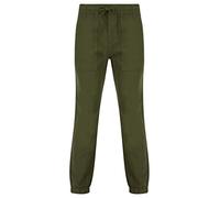 Tokyo Laundry Men's Fira Linen Cotton Blend Comfort Fit Elasticated Waist Trousers