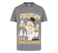 Tokyo Laundry Men's 'Frothy Snowman' Funny Novelty Printed Christmas T-Shirt