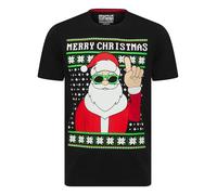 Tokyo Laundry Men's 'Garforth' Santa Claus Motif Novelty Cotton Christmas T-Shirt