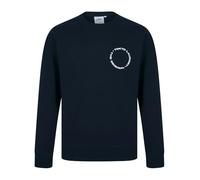 Tokyo Laundry Men's Graphic Motif Brushback Fleece Pullover Crew Neck Sweatshirt with Back Print