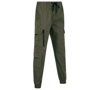 Tokyo Laundry Men's 'Irazu' Stretch Cotton Blend Elastic Waist Multi-Pocket Cargo Trousers