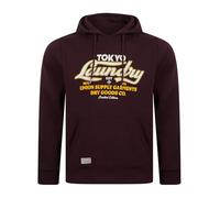 Tokyo Laundry Men's Kennion Retro Graphic Print Brushback Fleece Pullover Hooded Top