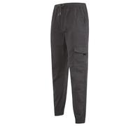 Tokyo Laundry Men's Lance Cotton Twill Cuffed Multi-Pocket Cargo Jogger Pants Asphalt Grey