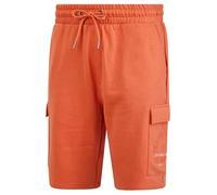 Tokyo Laundry Men's 'Lewes' Multi-Pocket Brushback Fleece Jogger Cargo Shorts Orange
