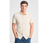 Tokyo Laundry Men's Linen Blend Short Sleeve Button-Up Shirt with Chest Pocket in Natural | Size: XL Tokyo Laundry Natural XL