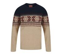 Tokyo Laundry Men's Merry Christmas Jolli Jacquard Nordic Fairisle Xmas Jumper Navy