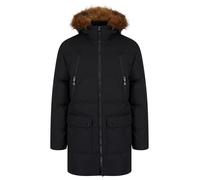 Tokyo Laundry Men's Padded Multi-Pocket Parka Coat with Faux Fur Trim Hood