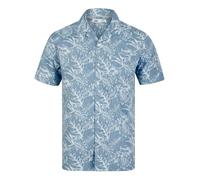 Tokyo Laundry Men's 'Paraiso' Tropical Palm Print Short Sleeve Open Collar Cotton Hawaiian Shirt