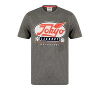 Tokyo Laundry Men's 'Passive' Vintage Retro Motif Jersey Grindle Crew-Neck T-Shirt