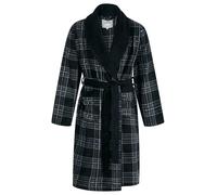 Tokyo Laundry Men's Plaid Check Design Soft Fleece Dressing Gown