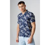 Tokyo Laundry Men's Relaxed Button-Up Palm Print Holiday Shirt in Navy | Size: Large Tokyo Laundry Navy L