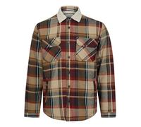 Tokyo Laundry Men's Retford Checked Sherpa Fleece Lined Overshirt Jacket