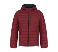 Tokyo Laundry Men's 'Samoset' Quilted Puffer Jacket with Hood Quilted Puffer Jacket with Hood in Ribbon Red M