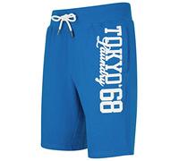 Tokyo Laundry Men's Script Motif Jogger Shorts - Jet Blue - S