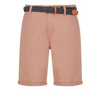 Tokyo Laundry Men's Sheringham Cotton Twill Chino Shorts with Woven Belt Pink