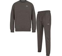 Tokyo Laundry Men's Sweatshirt & Jogger Tracksuit Set - Charcoal Marl - XL