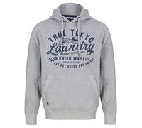 Tokyo Laundry Men's Sword Motif Brushback Fleece Pullover Hooded Top