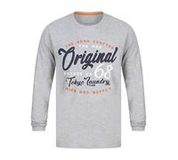 Tokyo Laundry Men's Theta Vintage Retro Graphic Cotton Jersey Long Sleeve Top