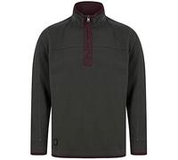 Tokyo Laundry Men's Thick Cotton Pique Half Zip Funnel Neck Sweater Top