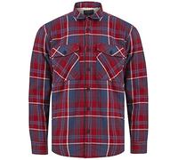 Tokyo Laundry Men's Thick Fleece Lined Checked Flannel Winter Work Shirt