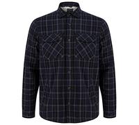 Tokyo Laundry Men's Torino Thick Fleece Lined Checked Flannel Work Shirt - Blue Marl Check - L