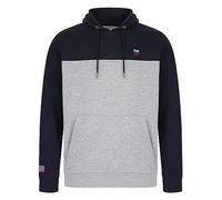 Tokyo Laundry Men's Tremonti Colour-Block Brushback Fleece Pullover Hooded Top