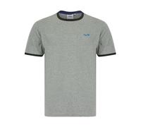 Tokyo Laundry Men's 'Trevor' Grindle Cotton Blend Crew Neck Ringer T-Shirt Light Grey