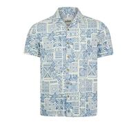 Tokyo Laundry Men's Tropical Print Short Sleeve Open Collar Stretch Fabric Hawaiian Shirt