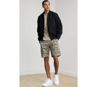 Tokyo Laundry Men's Washed Cotton Twill Cargo Shorts with Camo Print in Khaki | Size: Large Tokyo Laundry Khaki L
