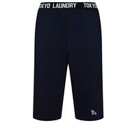 Tokyo Laundry Men's Wearside Cotton Lounge Pyjama Shorts - Sky Captain Navy - L