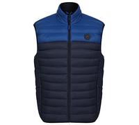 Tokyo Laundry Men's Yestin Colour Block Quilted Puffer Gilet with Fleece Lined Collar