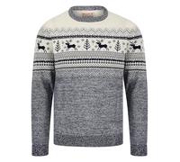 Tokyo Laundry Merry Christmas Men's Nordic Fair Isle Style Knitted Xmas Jumper