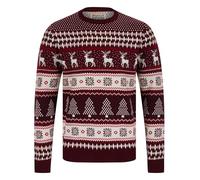 Tokyo Laundry Merry Christmas Men's Nordic Fair Isle Style Knitted Xmas Jumper